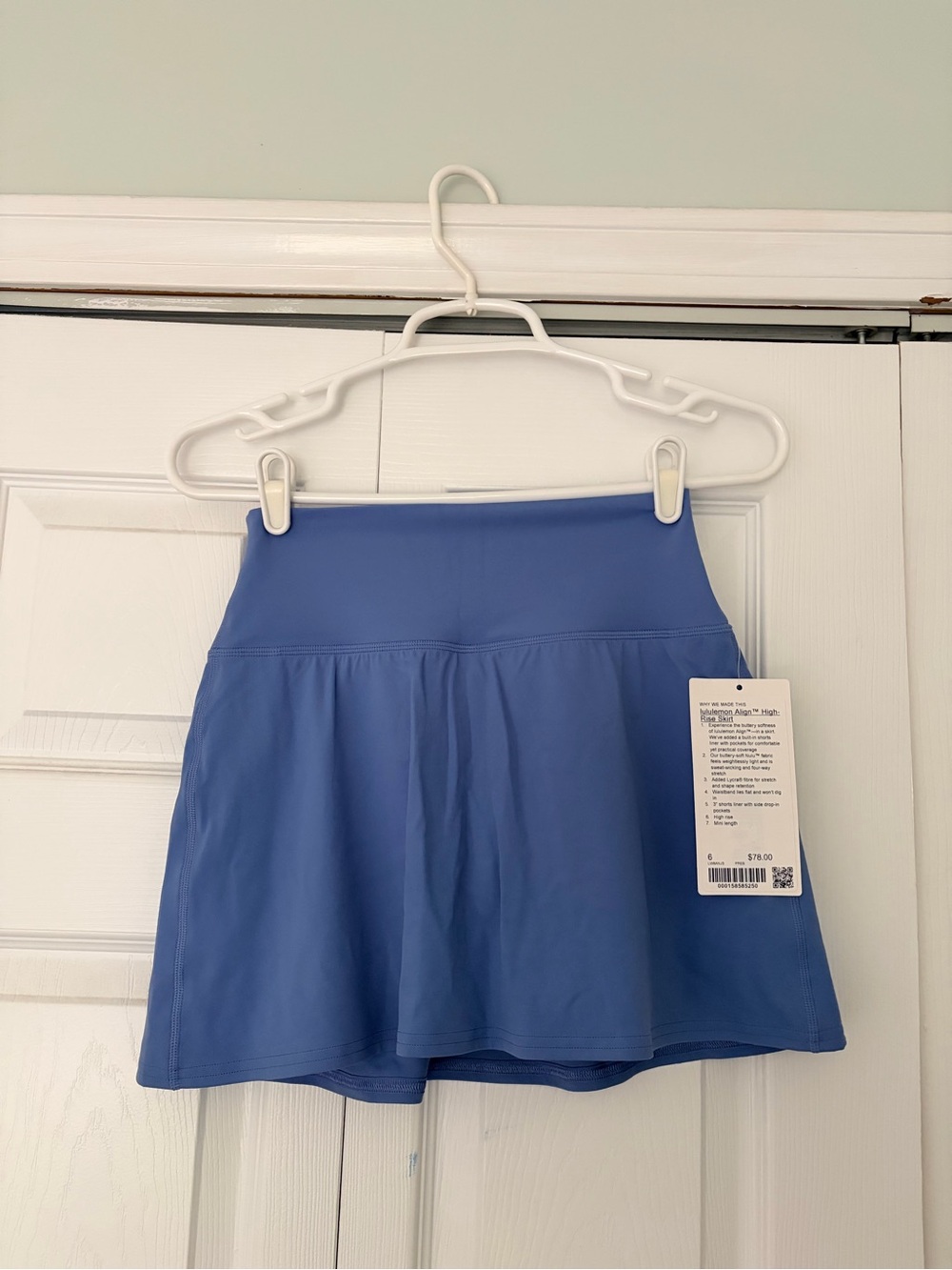 Lululemon Align Skirt size 6 PREP BLUE NWT